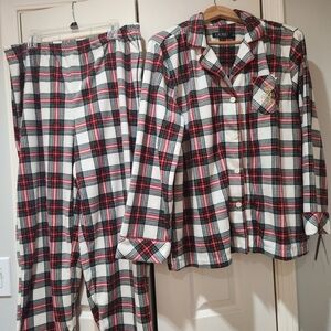 Lauren Ralph Lauren Red and Black Plaid Women's Pajama Set